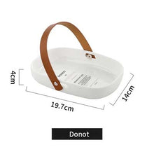 Load image into Gallery viewer, Ceramic Storage with Leather Handle