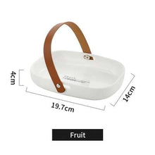 Load image into Gallery viewer, Ceramic Storage with Leather Handle