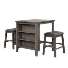 Load image into Gallery viewer, Dining Table with 2 Padded Stools