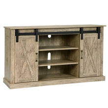 Load image into Gallery viewer, Sliding Barn Door Media Center Console Cabinet for TV's 60"