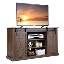Load image into Gallery viewer, Sliding Barn Door Media Center Console Cabinet for TV's 60"