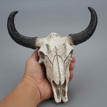 Load image into Gallery viewer, Resin Longhorn Skull Head 3D
