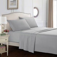 Load image into Gallery viewer, Fitted Bed Sheet 4pcs with Pillowcase, Mattress Covers, Fitted Sheet Sets with Elastic for King Size Bedding Sheet