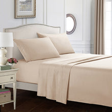 Load image into Gallery viewer, Fitted Bed Sheet 4pcs with Pillowcase, Mattress Covers, Fitted Sheet Sets with Elastic for King Size Bedding Sheet