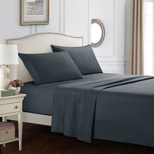 Load image into Gallery viewer, Fitted Bed Sheet 4pcs with Pillowcase, Mattress Covers, Fitted Sheet Sets with Elastic for King Size Bedding Sheet