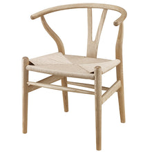 Load image into Gallery viewer, Wooden Wishbone Chair