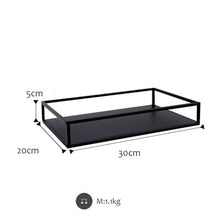 Load image into Gallery viewer, Black Metal Storage Trays