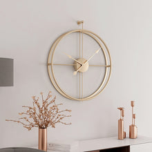 Load image into Gallery viewer, Large Vintage Metal Wall Clock