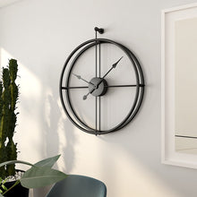 Load image into Gallery viewer, Large Vintage Metal Wall Clock