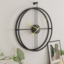 Load image into Gallery viewer, Large Vintage Metal Wall Clock