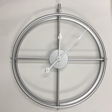 Load image into Gallery viewer, Large Vintage Metal Wall Clock