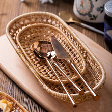 Load image into Gallery viewer, Rattan Bread Storage Tray