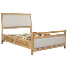Load image into Gallery viewer, Hazel Upholstered and Wood Storage Queen Bed with Storage Room
