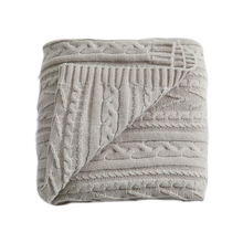 Load image into Gallery viewer, Winter Stripe Fleece Blanket