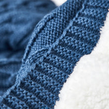 Load image into Gallery viewer, Winter Stripe Fleece Blanket
