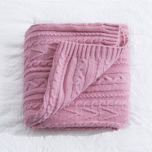 Load image into Gallery viewer, Winter Stripe Fleece Blanket