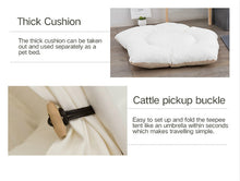 Load image into Gallery viewer, Tent Teepee With Thick Cushion