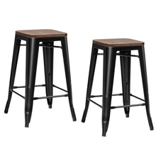 Load image into Gallery viewer, Set of 2 Counter Height Backless Barstool 26''