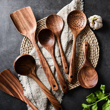 Load image into Gallery viewer, Natural Wood Cooking Spoons