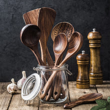 Load image into Gallery viewer, Natural Wood Cooking Spoons