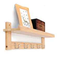 Load image into Gallery viewer, Solid Wood Wall Hanging Rack with 3/4/5/6 hooks