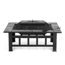 Load image into Gallery viewer, Metal Outdoor Fireplace W/ Firepit Cover &amp; Poker+BBQ Grill camping