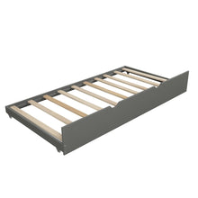 Load image into Gallery viewer, Wood Daybed with Trundle Twin Size Grey/White