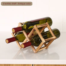 Load image into Gallery viewer, Collapsible Wooden Wine Rack
