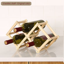 Load image into Gallery viewer, Collapsible Wooden Wine Rack