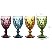 Load image into Gallery viewer, Multicolor Carved Goblet Glasses 300ML