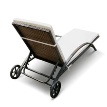 Load image into Gallery viewer, Outdoor Wicker Patio Adjustable Back Lounge Chair Set