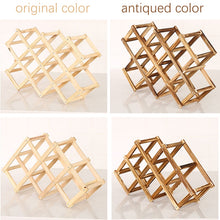 Load image into Gallery viewer, Collapsible Wooden Wine Rack