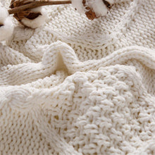 Load image into Gallery viewer, Chenille Lambs Thick Knitted Double Layer Sherpa Plush Fleece Blanket