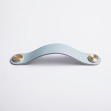 Load image into Gallery viewer, Leather and Brass Rivet Drawer Pulls