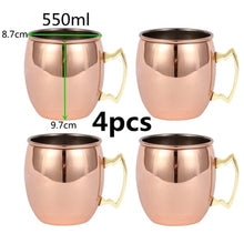 Load image into Gallery viewer, 550ml Copper Plated Moscow Mule Mug