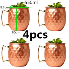 Load image into Gallery viewer, 550ml Copper Plated Moscow Mule Mug