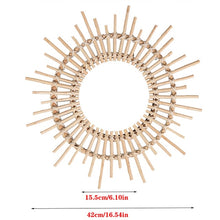 Load image into Gallery viewer, Rattan Round Mirror