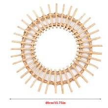 Load image into Gallery viewer, Rattan Round Mirror