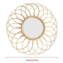 Load image into Gallery viewer, Rattan Round Mirror