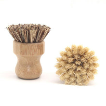 Load image into Gallery viewer, Bamboo Kitchen Scrub Brush Set of 4