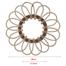 Load image into Gallery viewer, Rattan Round Mirror