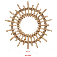 Load image into Gallery viewer, Rattan Round Mirror