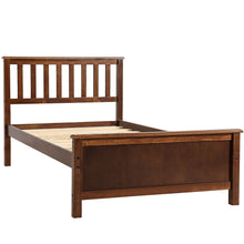Load image into Gallery viewer, Twin Size Wood Platform Bed With Headboard