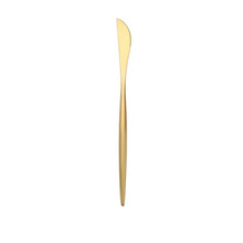 Load image into Gallery viewer, Matte Gold Cutlery Set