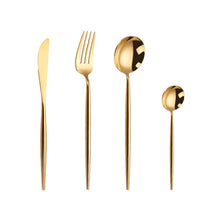 Load image into Gallery viewer, Gold Cutlery Set