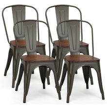 Load image into Gallery viewer, Set of 4 Metal Dining Chairs