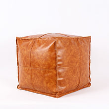 Load image into Gallery viewer, Leather Retro Handmade Pouf