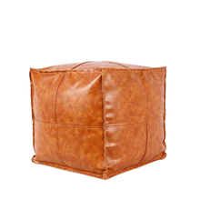 Load image into Gallery viewer, Leather Retro Handmade Pouf