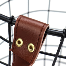 Load image into Gallery viewer, Black Home Storage Basket with Leather Handle