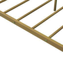 Load image into Gallery viewer, Queen Canopy Metal Upholstered Bed Frame With Four Posts
